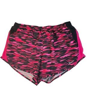 NIKE | Dri-Fit Tempo Pink and Black Zebra Print Running Shorts Sz.m‎